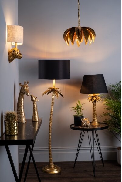 Där Lighting CAR0135 - Candelabru cu lanț CARA 1xE27/60W/230V auriu