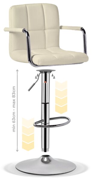 Scaun de bar 2HOME, living, bucatarie, comercial Bistro 9, Crem