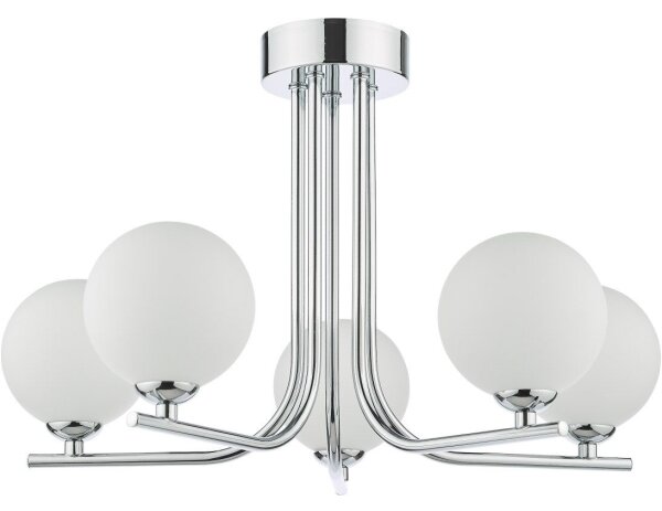 Där Lighting CRA5450-02 - Lustră pe tijă CRADLE 5xG9/25W/230V crom lucios
