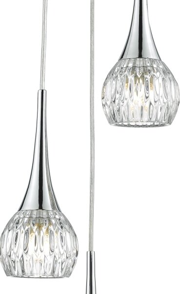 Där Lighting LYA0350 - Lustru suspendat pe cablu LYALL 3xG9/40W/230V crom lucios