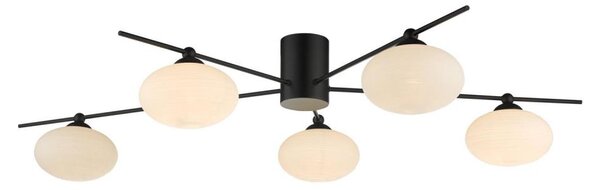 Där Lighting JAS5422 - Lustru aplicat JASPER 5xG9/25W/230V, negru