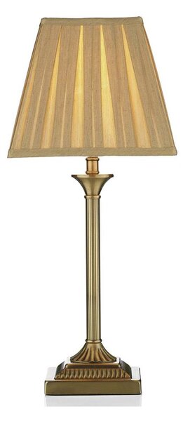 Där Lighting TAY4075-X - Lampă de masă TAYLOR 1xE14/40W/230V bej/alamă