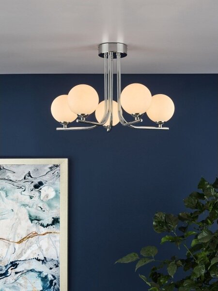 Där Lighting CRA5450-02 - Lustră pe tijă CRADLE 5xG9/25W/230V crom lucios