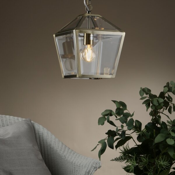 Där Lighting CHU0175 - Lustră cu lanț CHURCHILL 1xE27/60W/230V alamă