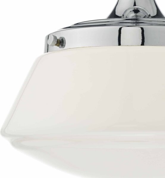 Där Lighting CAD0150 - Plafonieră aplicată pentru baie CADEN 1xE27/60W/230V IP44 crom lucios