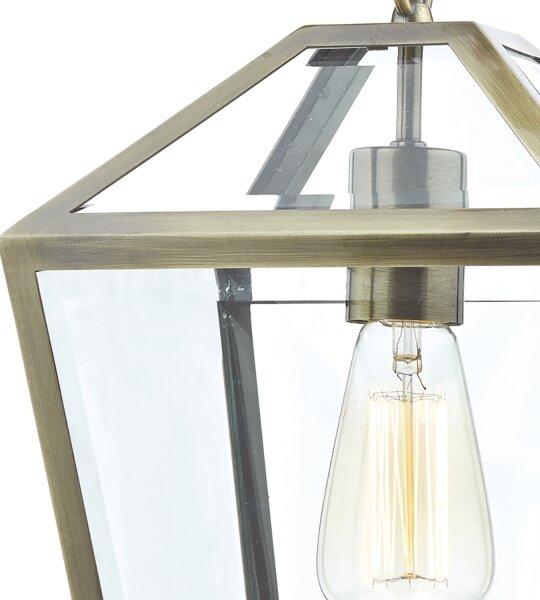 Där Lighting CHU0175 - Lustră cu lanț CHURCHILL 1xE27/60W/230V alamă