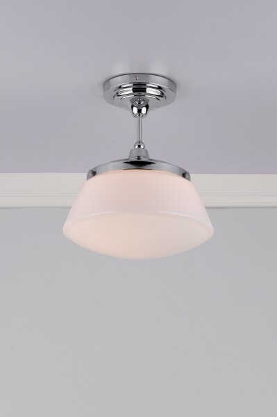 Där Lighting CAD0150 - Plafonieră aplicată pentru baie CADEN 1xE27/60W/230V IP44 crom lucios