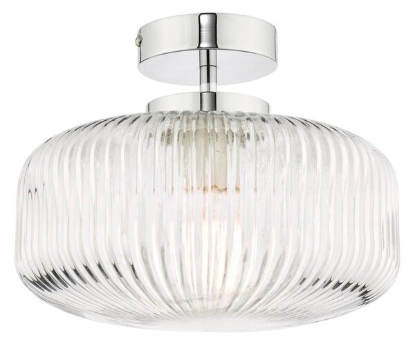 Där Lighting RIV5208 -Plafonieră aplicată pentru baie RIVA 1xE27/60W/230V IP44 crom