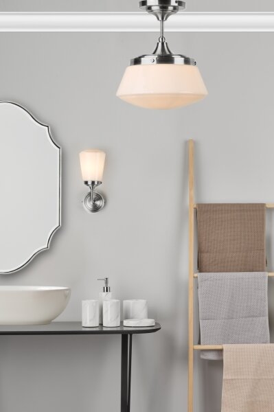 Där Lighting CAD0150 - Plafonieră aplicată pentru baie CADEN 1xE27/60W/230V IP44 crom lucios