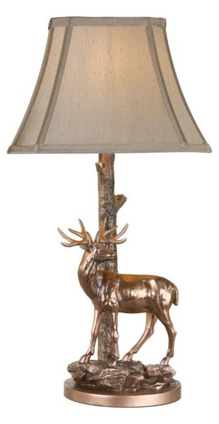 Där Lighting GUL5545-X - Lampă de masă GULLIVER 1xE27/60W/230V bej/bronz