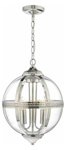 Där Lighting VAN0338 - Candelabru pe lanț VANESSA 3xE14/40W/230V crom lucios