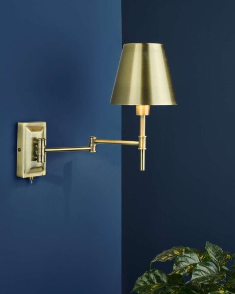 Där Lighting KEN0775 - Lampă de perete flexibilă KENSINGTON 1xE14/25W/230V alamă