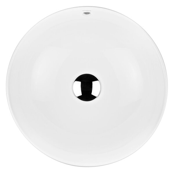 Oltens Fana lavoar 42x42 cm rotund de blat alb luciu 40312000