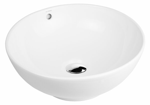 Oltens Fana lavoar 42x42 cm rotund de blat alb luciu 40312000