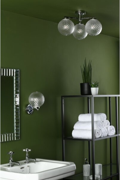Där Lighting WAY0750 - Aplică de perete pentru baie WAYNE 1xG9/3W/230V IP44 crom