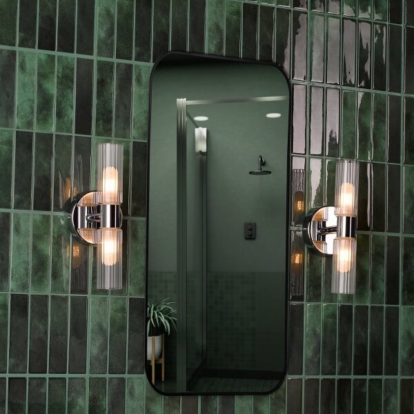 Där Lighting BOL0950 - Aplică de perete pentru baie BOLTON 2xG9/5W/230V IP44 crom
