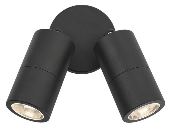 Där Lighting ORT0922 - Aplică LED de exterior ORTEGA, 2x GU10/5W/230V, IP65, negru