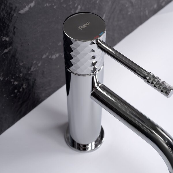 Baterie pentru lavoar Rea Lungo Diamond Crom