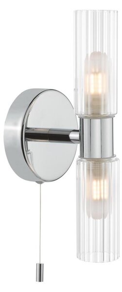 Där Lighting BOL0950 - Aplică de perete pentru baie BOLTON 2xG9/5W/230V IP44 crom