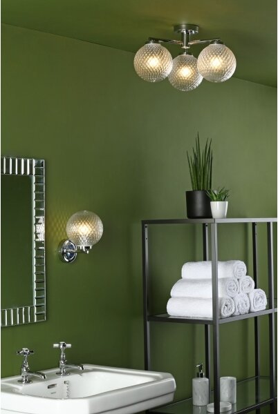 Där Lighting WAY0750 - Aplică de perete pentru baie WAYNE 1xG9/3W/230V IP44 crom