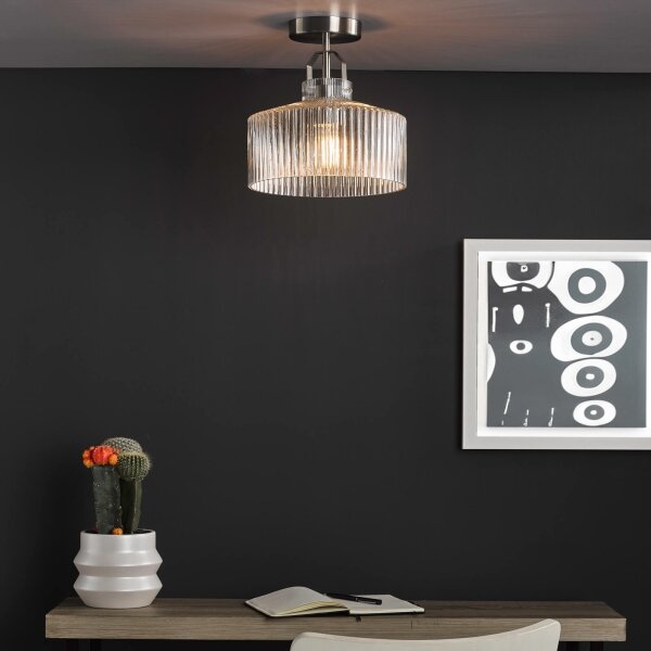 Där Lighting LEN4846 - Lustră aplicată LENKA 1xE27/60W/230V crom mat