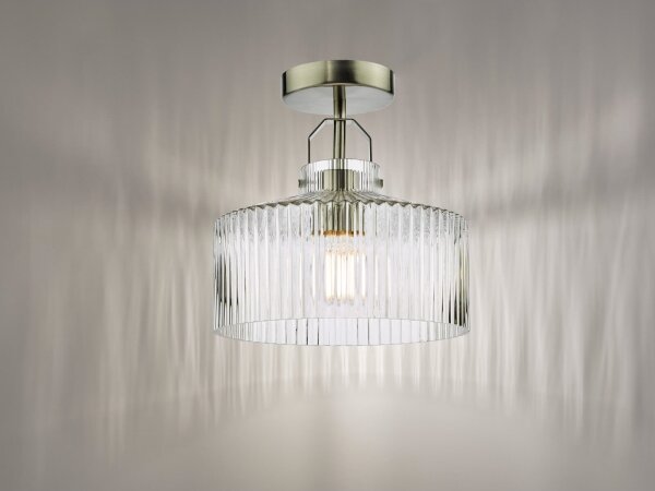 Där Lighting LEN4846 - Lustră aplicată LENKA 1xE27/60W/230V crom mat