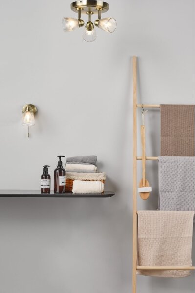 Där Lighting CED0775 - Lampă de perete pentru baie CEDRIC, 1xG9/25W/230V, IP44, din alamă