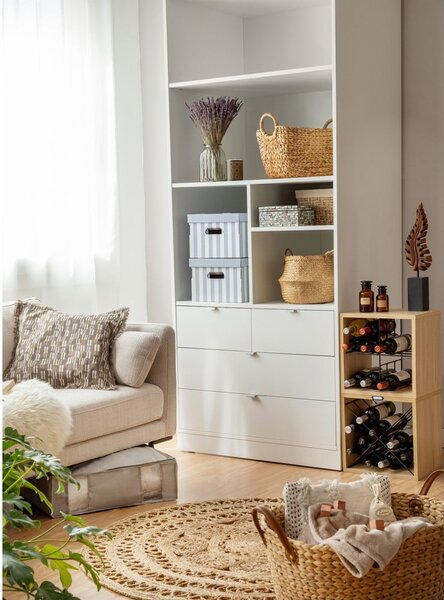 Cutie de depozitare pentru haine din material textil cu vacuum/cu pereți întăriți 56x56x16,5 cm Granit – Compactor