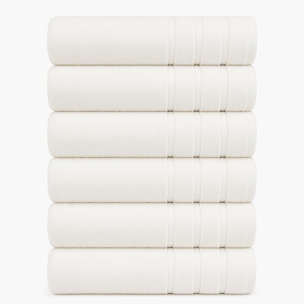 Set 6 prosoape baie bumbac 100%, 70x140 cm - moi si absorbante