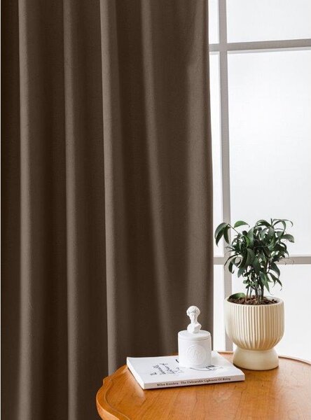 Draperie opacificanta maro VELVET 140x270 cm Agatat: Rejansa