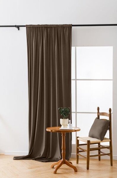 Draperie opacificanta maro VELVET 140x270 cm Agatat: Rejansa
