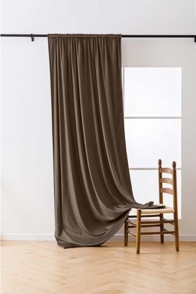 Draperie opacificanta maro VELVET 140x270 cm Agatat: Rejansa
