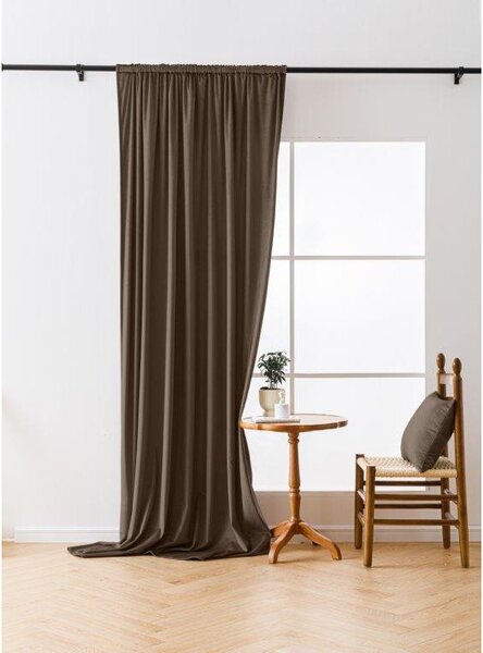 Draperie opacificanta maro VELVET 140x270 cm Agatat: Rejansa