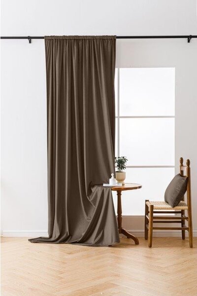 Draperie opacificanta maro VELVET 140x270 cm Agatat: Rejansa