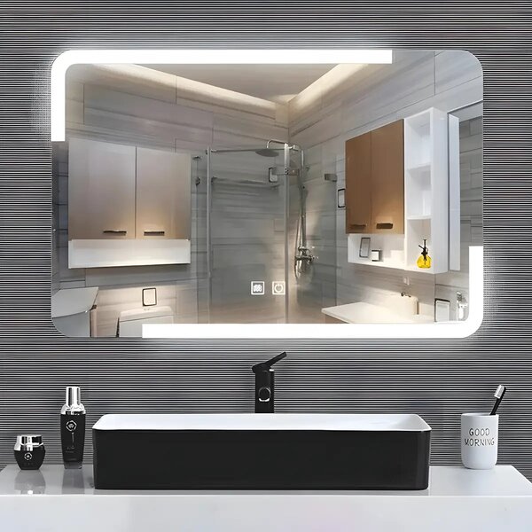 Oglinda Baie Led Harmoni 80x60cm, Functie Dezaburire