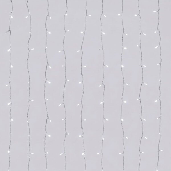 Aigostar-LED Instalație luminoasă de Crăciun pentru exterior 192xLED/8 funcții 3xAA 4,5x1,2m IP44 alb rece