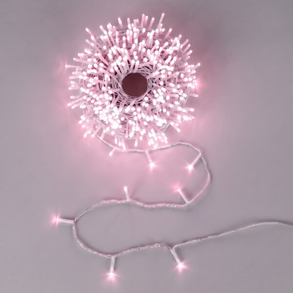 Aigostar - Ghirlandă de Crăciun LED pentru exterior 400xLED/8 funcții 43m IP44 roz