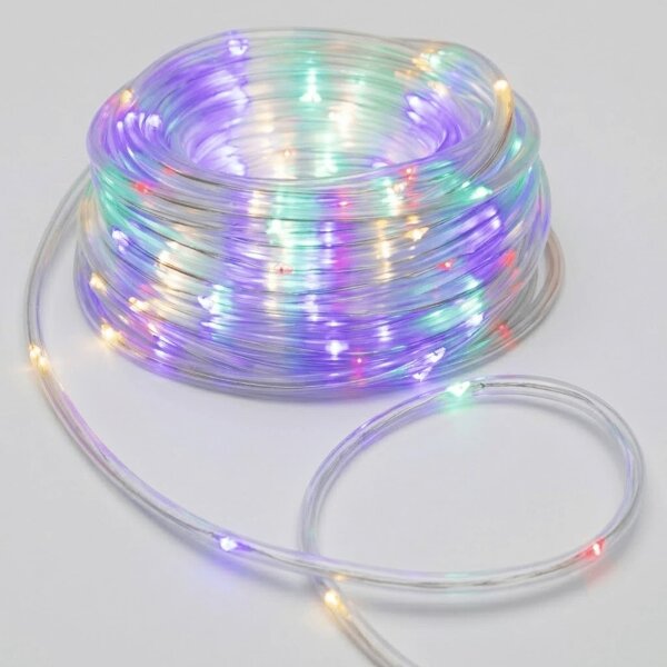 Aigostar - Ghirlandă LED de exterior pentru Crăciun, 50x LED / 8 funcții, 3x AA, 5,3 m, IP44, multicoloră
