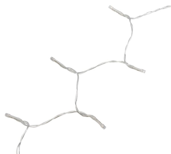 Aigostar - Ghirlandă LED de exterior reglabilă cu senzor 100xLED/3xAA 12m alb cald + telecomandă