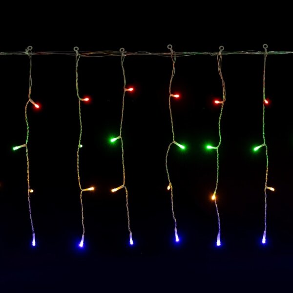Aigostar - LED Ghirlandă de exterior pentru Crăciun 200xLED/8 funcții 3xAA 13x0,4m IP44 multicolor