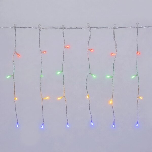 Aigostar - LED Ghirlandă de exterior pentru Crăciun 200xLED/8 funcții 3xAA 13x0,4m IP44 multicolor