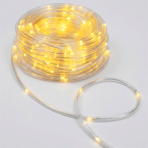 Aigostar-LED Ghirlandă de Crăciun pentru exterior 100xLED/8 funcții 3xAA 10,3m IP44 alb cald