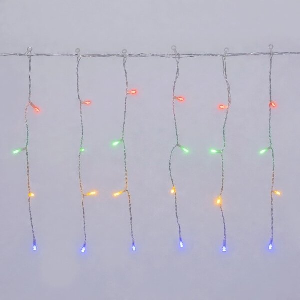 Aigostar-LED Ghirlandă luminoasă de exterior pentru Crăciun 100xLED/8 funcții 3xAA 8x0,4m IP44 multicolor