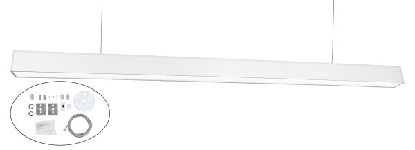 Top Light - LED Lampă de tavan aplicată/suspendată HORIZON LED/40W/230V albă