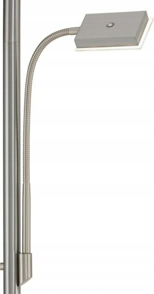 Briloner 1328-022 - lampă de podea LED dimerizabilă LED/21W/230V + LED/3,5W crom mat