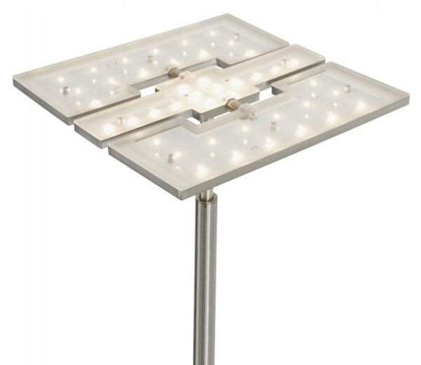Briloner 1328-022 - lampă de podea LED dimerizabilă LED/21W/230V + LED/3,5W crom mat