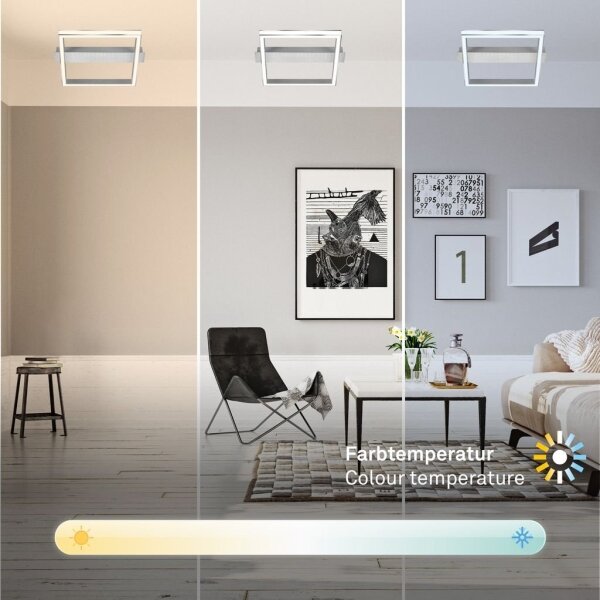 Briloner 3760-019-LED Plafonieră dimabilă FRAME LED/23W/230V 2700-6500K 42x36 cm+telecomandă