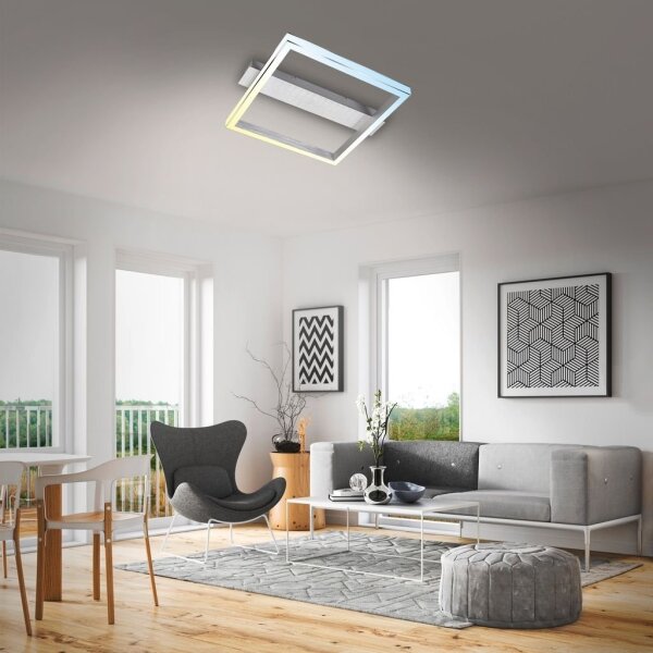 Briloner 3760-019-LED Plafonieră dimabilă FRAME LED/23W/230V 2700-6500K 42x36 cm+telecomandă