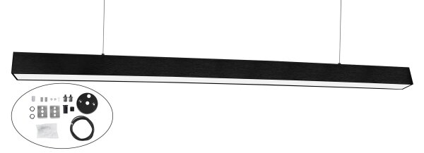 Top Light - corp de iluminat LED de tavan aplicat/suspendat HORIZON LED/40W/230V negru