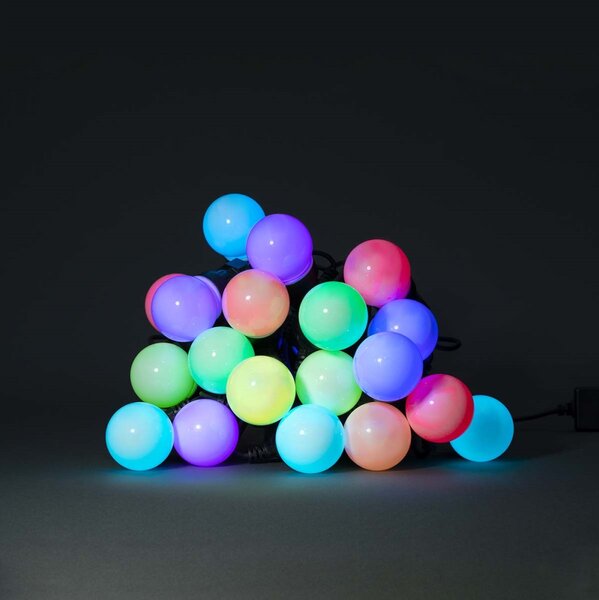 Nedis WIFILP03C20 - Șir LED RGB decorativ 20 LED/8 funcții 13m IP65 Wi-Fi Tuya